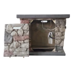 Carson Outdoor Stone Square Fire Pit - Gray - Christopher Knight Home -Christopher Knight Home GUEST 94c01528 90df 4bfe 973f 58ba7c14637b