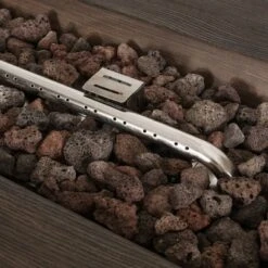 Arnton Outdoor 40000 BTU Rectangle Fire Pit Wood Brown - Christopher Knight Home -Christopher Knight Home GUEST 95b1cc97 cf37 41db 992f 083dfd2eefe2