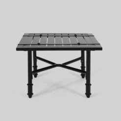 Vienne Aluminum Accent Table - Matte Black - Christopher Knight Home -Christopher Knight Home GUEST 96117455 2524 4762 a888 c53d77e59154