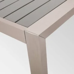 Navan Rectangle Aluminum 70" Dining Table Silver - Christopher Knight Home -Christopher Knight Home GUEST 971e9f25 86ef 42df 8bdc a28a6e35b51e