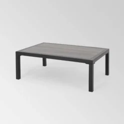 Jax 2pc Faux Wood Loveseat Set - Gray - Christopher Knight Home -Christopher Knight Home GUEST 98362372 c5c7 400d 8068 6a89447acc2a 1