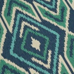 Myrtle Geometric Outdoor Rug Navy/Green - Christopher Knight Home -Christopher Knight Home GUEST 984070d7 6d08 493f bb33 380e2294706d