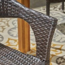 Damon 9pc Wood & Wicker Expandable Dining Set - Natural/Brown - Christopher Knight Home -Christopher Knight Home GUEST 9909191a ceda 438f aa89 609bd533575a