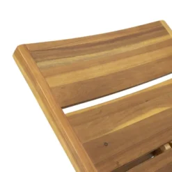 Kyoto 3pc Outdoor Acacia Wood Chaise Lounge Set - Teak/Yellow - Christopher Knight Home -Christopher Knight Home GUEST 9aa4de78 040d 4747 b3af bfcff252b134