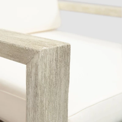 Santa Ana 2pk Acacia Club Accent Chairs Brushed Light Gray - Christopher Knight Home 3 Santa Ana 2pk Acacia Club Accent Chairs Brushed Light Gray - Christopher Knight Home - Image 3