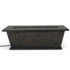 Meyer Outdoor 50000 BTU Light Weight Concrete Rectangular Fire Pit Brown - Christopher Knight Home -Christopher Knight Home GUEST 9b9ecc49 b500 4352 9168 ad5343b2dd0e
