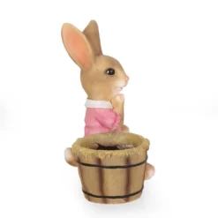 Christopher Knight Home 15" Wide Kuhrs Concrete Outdoor Novelty Rabbit Planter Brown/Pink -Christopher Knight Home GUEST 9c83ce38 b6d2 4f8e 99c9 92625cb576f8