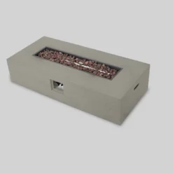 Aviara 5pc Aluminum Chat Set With Fire Pit - Silver/Khaki And Light Gray - Christopher Knight Home -Christopher Knight Home GUEST 9df9aef9 334c 4a57 987d b80a05c696d8