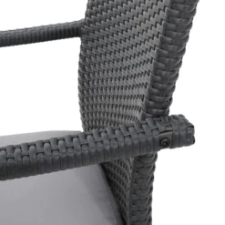 Corsica Set Of 2 Wicker Dining Chair With Cushions - Gray - Christopher Knight Home -Christopher Knight Home GUEST a1ccb04e 1525 4512 ad90 fe0856028a5c