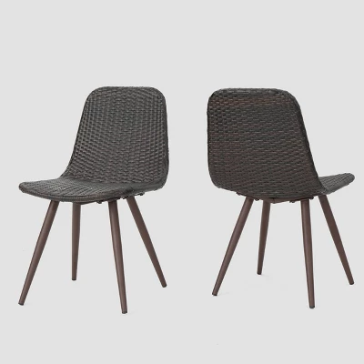 Gila 2pk Wicker Dining Chairs - Christopher Knight Home 1 Gila 2pk Wicker Dining Chairs - Christopher Knight Home