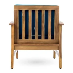 Perla 2pk Acacia Wood Club Chairs - Teak/Blue - Christopher Knight Home 10 Perla 2pk Acacia Wood Club Chairs - Teak/Blue - Christopher Knight Home -Christopher Knight Home GUEST a5a7c958 9560 4ecd 8ad6 c76edf6551d8