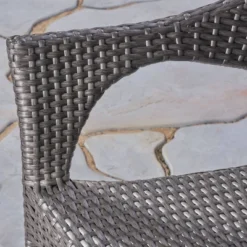 Bryant 3pc Acacia Wood & Wicker Bistro Set - Gray/Gray - Christopher Knight Home -Christopher Knight Home GUEST a5c64b8d 76dc 4ca8 975b 7db1ba6a85fe