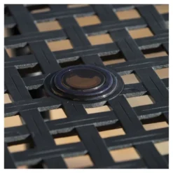 Cayman Square Cast Aluminum Table - Black Sand - Christopher Knight Home -Christopher Knight Home GUEST a5d77673 4ea0 4337 8cbe 368daa8ff680