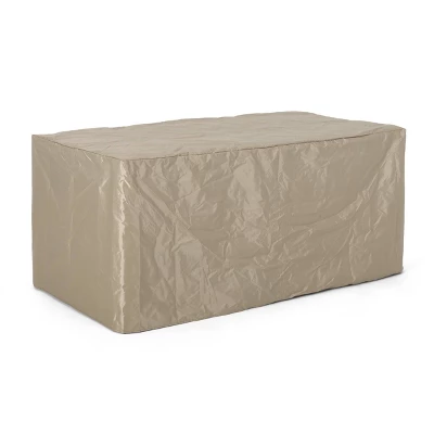 Archie Outdoor Rectangle Fire Pit - Brown - Christopher Knight Home 2 Archie Outdoor Rectangle Fire Pit - Brown - Christopher Knight Home - Image 2