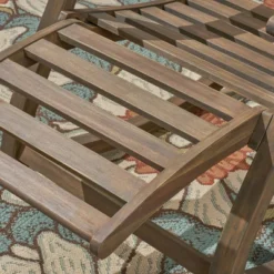 Sunview 2pk Acacia Wood Recliner Rocking Chairs - Gray - Christopher Knight Home -Christopher Knight Home GUEST a76cb2d9 7df4 44cb bc69 5fb5beb89c46