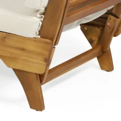 Serene Outdoor Acacia Wood Expandable Daybed With Cushions - Teak/Beige/Khaki - Christopher Knight Home -Christopher Knight Home GUEST a77eefc8 c046 443a 93c1 0b6c4dc0a67c