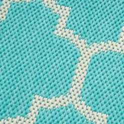 5'3" X 7' Ifran Outdoor Rug Teal/Ivory - Christopher Knight Home -Christopher Knight Home GUEST aa7f7f04 9f4b 42d4 ac7b d3fb71985c04