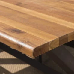 Brandywine 6pc Acacia Wood/Wicker Patio Dining Set - Brown/Cream - Christopher Knight Home -Christopher Knight Home GUEST ab77faff f670 4425 a673 f34c4fc89a55