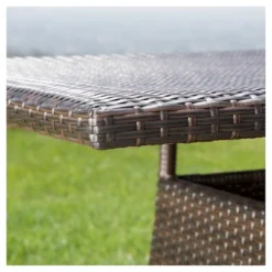 Corsica Rectangle Wicker Dining Table - Multi Brown - Christopher Knight Home -Christopher Knight Home GUEST ad7092bd d213 4197 8e99 077cc2b66eb6