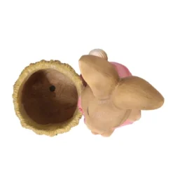 Christopher Knight Home 15" Wide Kuhrs Concrete Outdoor Novelty Rabbit Planter Brown/Pink -Christopher Knight Home GUEST adc7abec 04dd 4c06 995b e790a1b617d3
