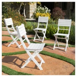 Positano 4pk Acacia Wood Folding Dining Chairs - Christopher Knight Home -Christopher Knight Home GUEST ae490e6f 740e 494c 992b cd785b8e02ec