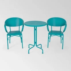 Palm Desert 3pc Iron Modern Bistro Set - Christopher Knight Home