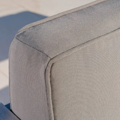 Cape Coral 2pk Aluminum Patio Club Chair - Khaki - Christopher Knight Home 4 Cape Coral 2pk Aluminum Patio Club Chair - Khaki - Christopher Knight Home - Image 4