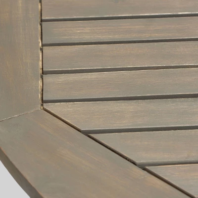 Cedros 5pc Acacia Wood And Wicker Dining Set - Christopher Knight Home 5 Cedros 5pc Acacia Wood And Wicker Dining Set - Christopher Knight Home - Image 5