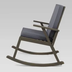 Champlain 3pc Acacia Wood Rocking Chairs Set - Gray/Dark Gray - Christopher Knight Home -Christopher Knight Home GUEST b18fb89d b729 4049 843e c4afb84a071c