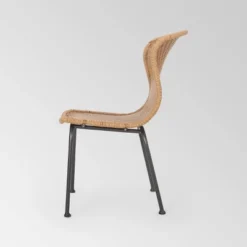 Spinnaker Set Of 2 Wicker Boho Dining Chairs - Light Brown - Christopher Knight Home -Christopher Knight Home GUEST b3ace22f c915 4e42 a2f2 243137f27576