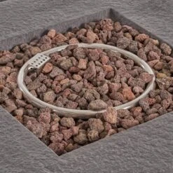 Kaula 5pc Faux Rattan Club Chair & Fire Pit Chat Set - Christopher Knight Home -Christopher Knight Home GUEST b57bfa55 8cdc 44ca bfab cd41e5b4e33c