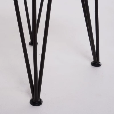 Zion Industrial Side Table - Teak/Rustic Metal - Christopher Knight Home 3 Zion Industrial Side Table - Teak/Rustic Metal - Christopher Knight Home - Image 3