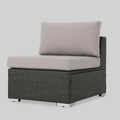 Santa Rosa 9pc Wicker Patio Sectional Sofa Set - Gray/Silver - Christopher Knight Home 7 Santa Rosa 9pc Wicker Patio Sectional Sofa Set - Gray/Silver - Christopher Knight Home - Image 7