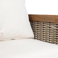 Burchett 2pk Outdoor Acacia Wood Club Chairs With Cushions - Teak/Brown/Beige - Christopher Knight Home -Christopher Knight Home GUEST b76f7c95 282b 424e 8b2f e99896d73bc2 1