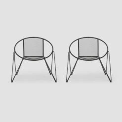 Georgia 2PK Iron Modern Club Chair - Christopher Knight Home -Christopher Knight Home GUEST b8e79086 4024 481b 9a14 3de56b94d8e1