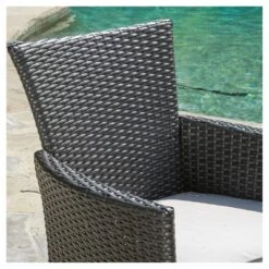 Malta Set Of 4 Wicker Patio Dining Chair With Cushions - Gray - Christopher Knight Home -Christopher Knight Home GUEST b944ba72 311f 4e86 b732 a544fe3737a5