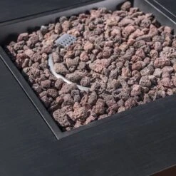 Wellington Outdoor Iron Square Fire Pit - Dark Gray - Christopher Knight Home -Christopher Knight Home GUEST b98af77d 2d8e 4879 bb4b 2df48f2acfd7