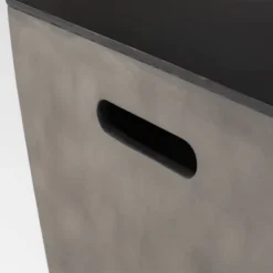 Adio Rectangular 56" Light Weight Concrete Gas Fire Pit With Tank Holder Light Gray - Christopher Knight Home -Christopher Knight Home GUEST bc5818e5 fb59 4503 bd93 fb908cdbdda7