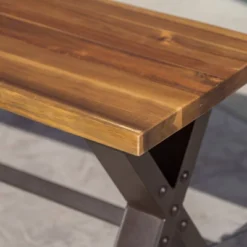 Sanibal Acacia Wood Patio Dining Bench - Brown - Christopher Knight Home -Christopher Knight Home GUEST bdb38dd1 dc45 4a56 b927 41e41ed8abbe