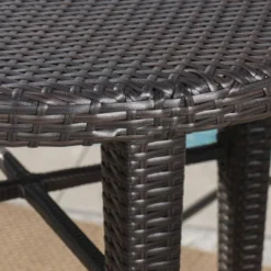 Dominica 5pc Wicker Round Bar Set Multibrown/Light Brown - Christopher Knight Home -Christopher Knight Home GUEST be1a6380 d280 4d78 96bd c4ea2f286d2c