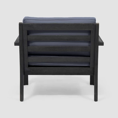 Santa Ana 2pk Acacia Wood Club Chairs - Christopher Knight Home 4 Santa Ana 2pk Acacia Wood Club Chairs - Christopher Knight Home - Image 4