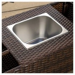 Bahama Wicker Bar Cart - Brown - Christopher Knight Home -Christopher Knight Home GUEST be2a4dbb ecb3 402c 826f 91453bcea04c