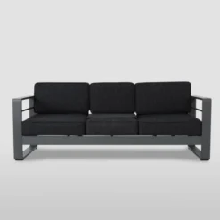 Cape Coral 3pc Metal Patio Sofa Set With Cushions - Gray/Dark Gray - Christopher Knight Home 15 Cape Coral 3pc Metal Patio Sofa Set With Cushions - Gray/Dark Gray - Christopher Knight Home -Christopher Knight Home GUEST c1b59015 ca5d 47d8 a6a6 bc9821dace15