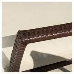 Corleone 7pc Wood And Wicker Dining Set - Brown -Christopher Knight Home -Christopher Knight Home GUEST c270eabf 8284 4c13 adbe 4bbedc3ba395