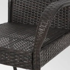 Pala 5pc Wicker Contemporary Dining Set MultiBrown - Christopher Knight Home -Christopher Knight Home GUEST c2dceb92 9399 414b a593 5ec82efe8178