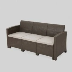 St. Paul Wicker Outdoor Patio Sofa - Christopher Knight Home 8 St. Paul Wicker Outdoor Patio Sofa - Christopher Knight Home -Christopher Knight Home GUEST c47d1c15 620c 4f0d 81f8 1eddc4fde0ca