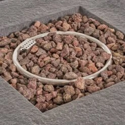 Ariel 5pc Wicker Rocking Chairs And Fire Pit Set - Dark Brown/Beige - Christopher Knight Home -Christopher Knight Home GUEST c99a8f30 b3ff 490f bf5b a9cbb14dcb02