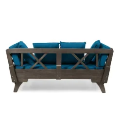 Ottavio Outdoor Acacia Wood Expandable Daybed With Cushions - Dark Teal/Gray - Christopher Knight Home 13 Ottavio Outdoor Acacia Wood Expandable Daybed With Cushions - Dark Teal/Gray - Christopher Knight Home -Christopher Knight Home GUEST cb94bace 5b73 4263 9f82 e5df208c4ccd