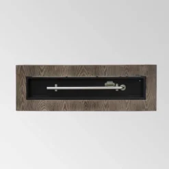 Wellington 48" Rectangular Iron Gas Fire Pit With Tank Holder - Brown - Christopher Knight Home -Christopher Knight Home GUEST cd2ed479 228c 4caa 96cc 49d386186847