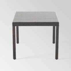 Rhode Island Rectangular Wicker Dining Table - Multibrown - Christopher Knight Home -Christopher Knight Home GUEST cde17e16 9902 4f1e bd7e 3033a0b5cff1